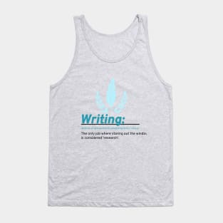 Writers: the one looking out the window Tank Top